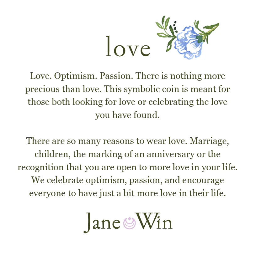 Text about love, optimism, and passion with decorative elements on a white background