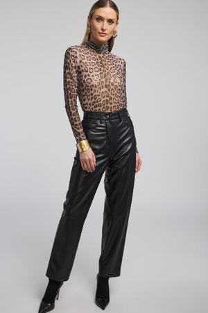 Tyla Leo Mesh Top Leopard