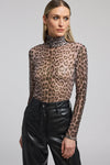 Tyla Leo Mesh Top Leopard