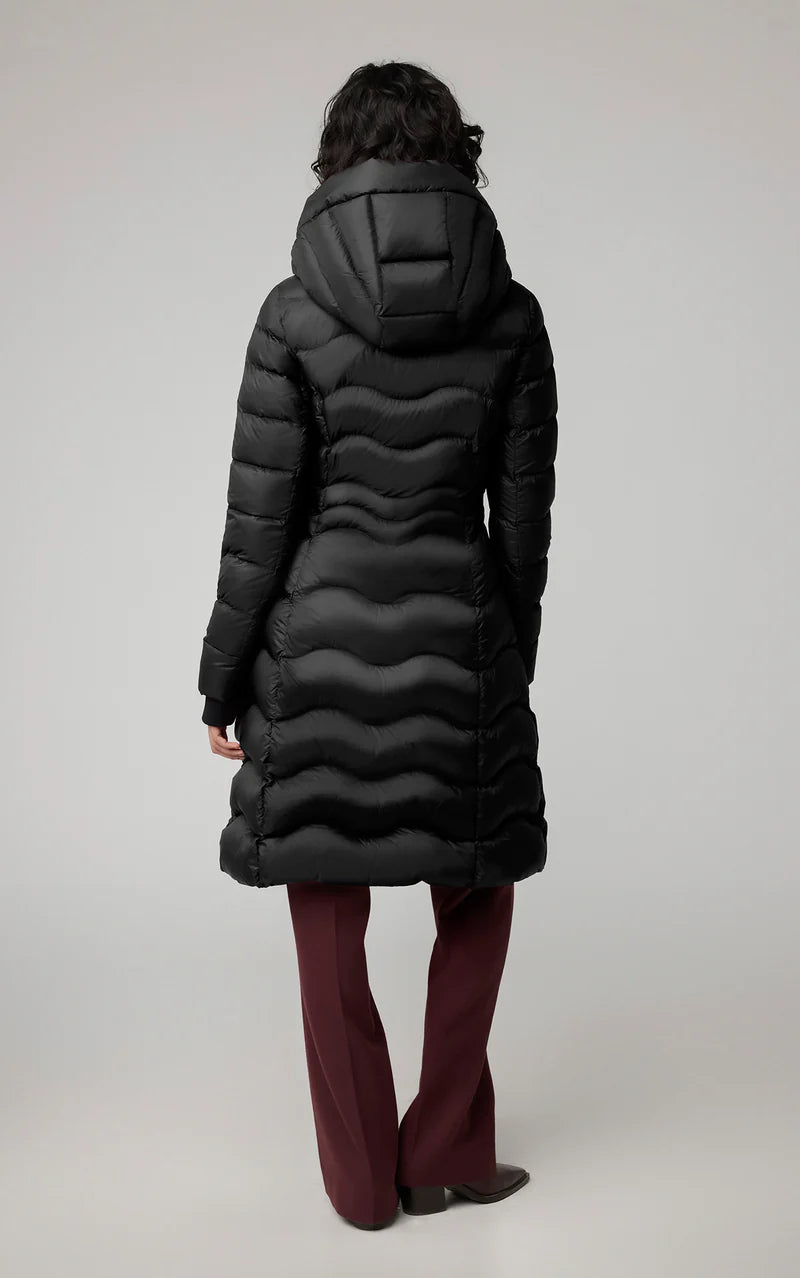 Soia & Kyo Black Puffy Long Jacket