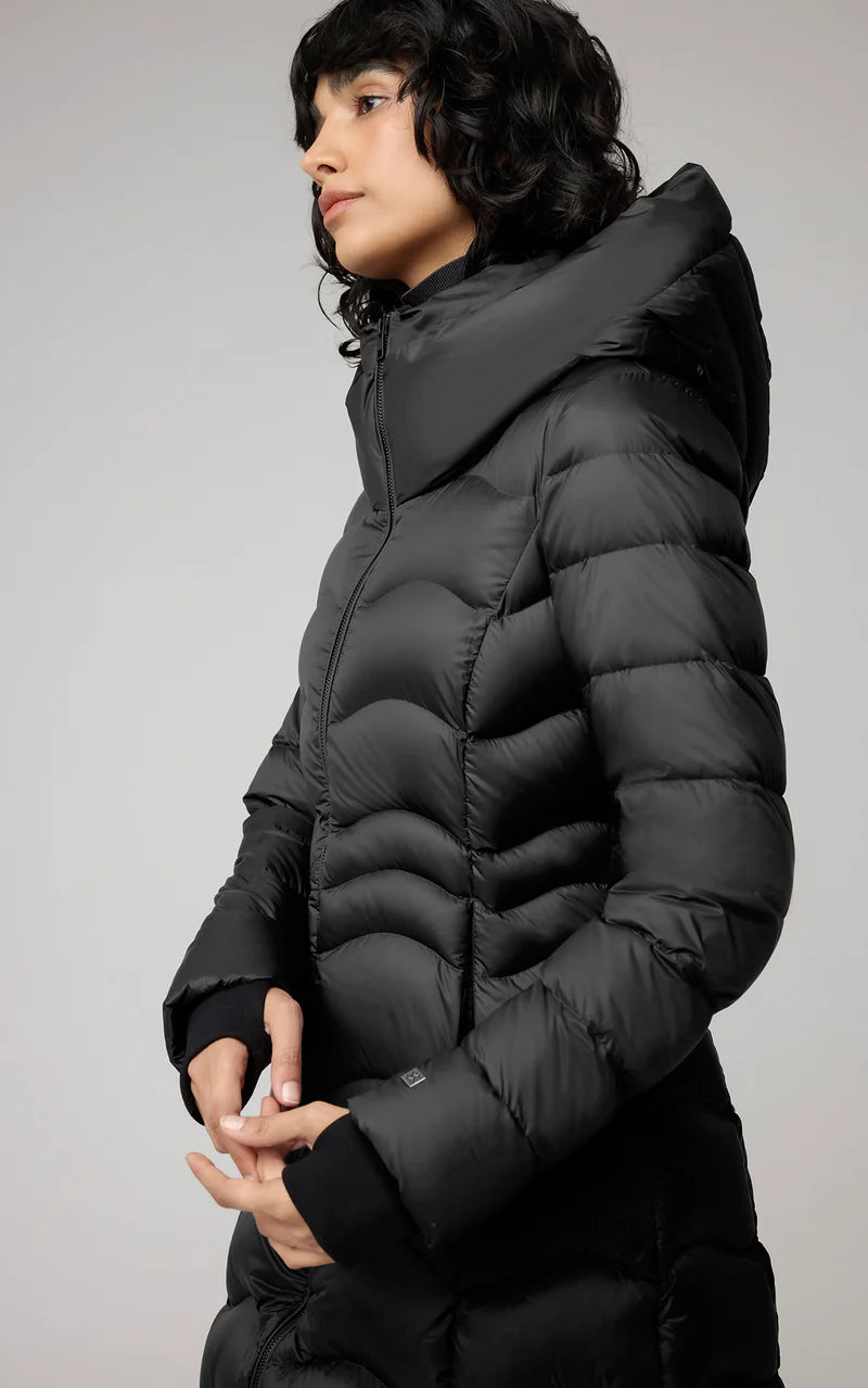 Soia & Kyo Black Puffy Long Jacket