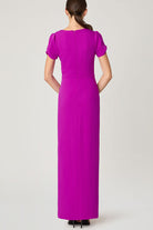 shoshanna purple long dress