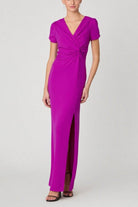 shoshanna purple long dress