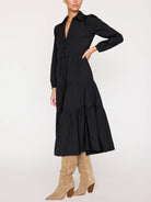 Brochu Walker Black Longsleeve Maxi Dress