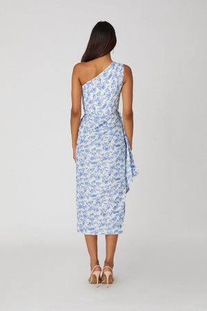 Gramercy Dress Ivory/ Light Blue
