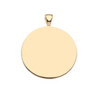 Gold pendant on a white background