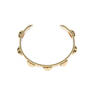 Gold bracelet on a white background