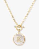 melinda maria letter necklace