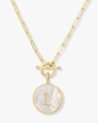 melinda maria letter necklace