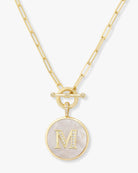 melinda maria letter necklace