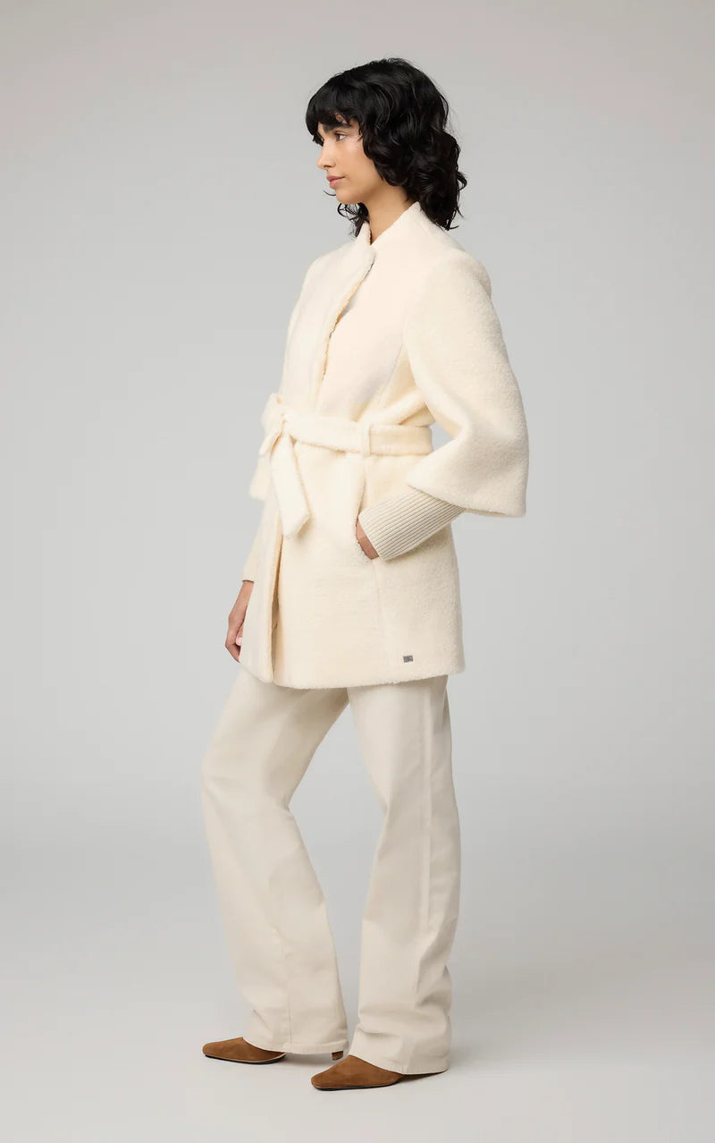 soia & kyo ivory wool coat