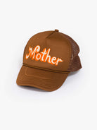 mother retro brown trucker hat