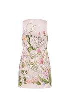 Floral and nature-themed dress on a white background