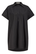 Black shirt dress on a white background