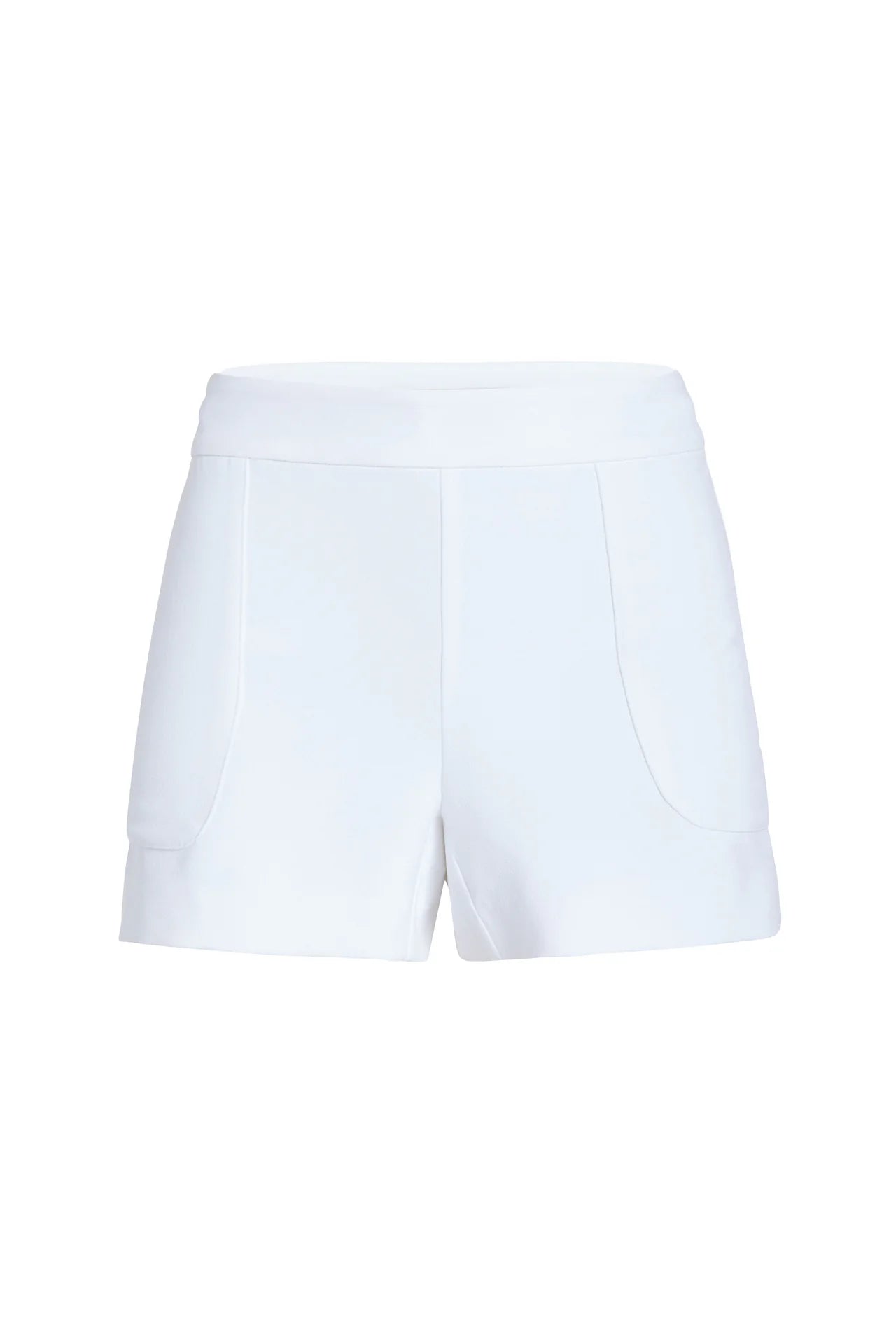 White shorts on a white background