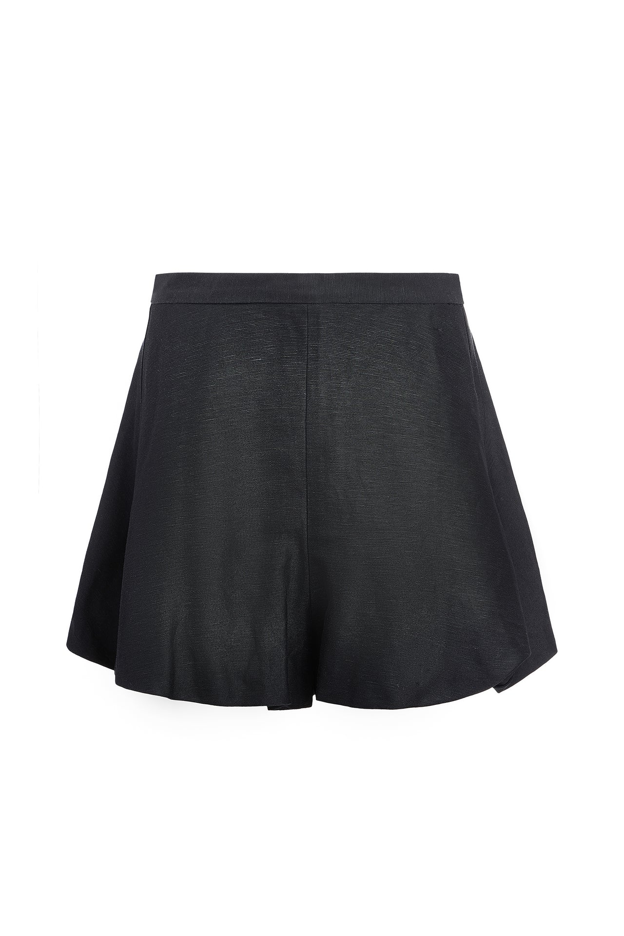 Black shorts on a white background