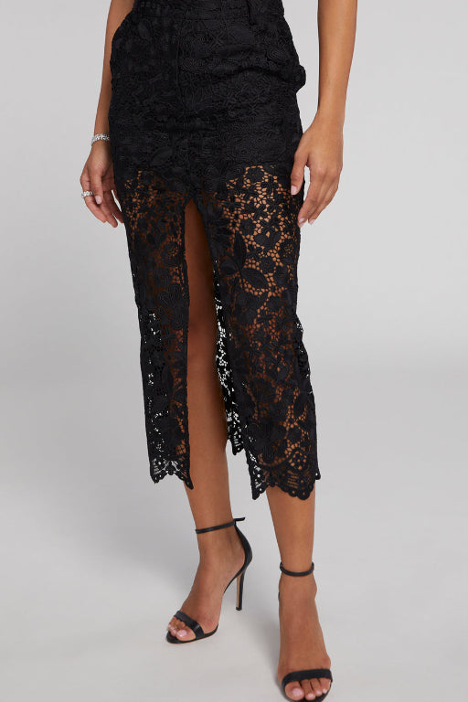 Medina Lace Skirt Black