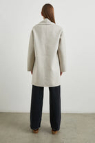 Rails Wool Heather Grey Long Coat Sweater