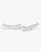 Diamond ring with three diamonds on a white background