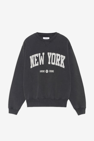 Ramona Sweatshirt University New York Washed Black