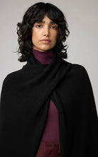 Soia & Kyo Knit Black Sweater Wrap