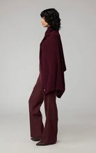 Soia & Kyo Knit Burgundy Sweater Wrap