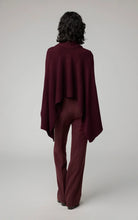 Soia & Kyo Knit Burgundy Sweater Wrap