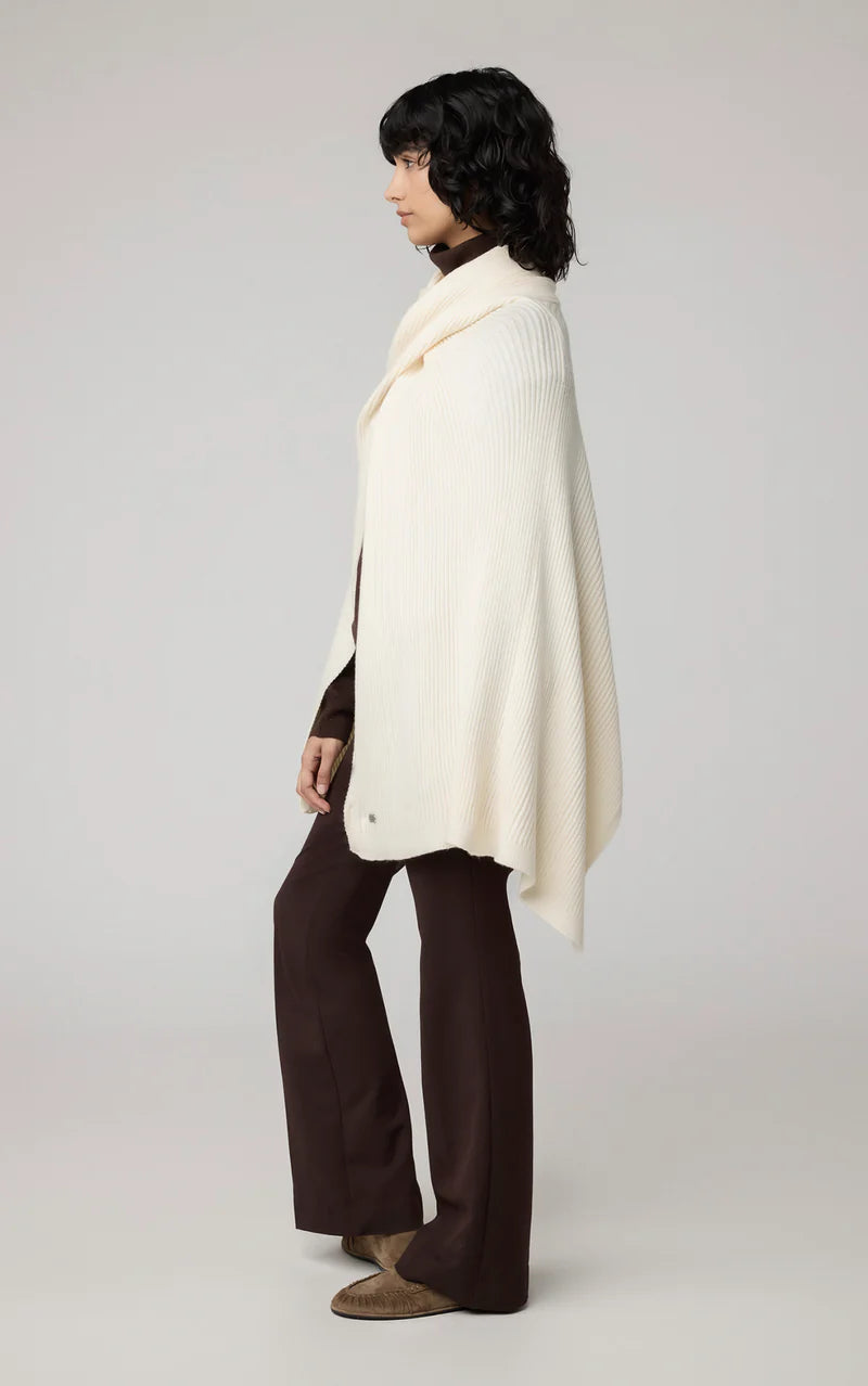 Soia & Kyo Knit Ivory Sweater Wrap