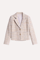 Beige blazer on a white background