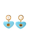 Enamored Earrings in Turquoise