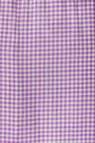 Close-up of purple and white checkered fabric