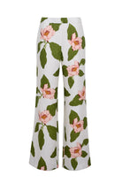 Floral-patterned pants on a white background