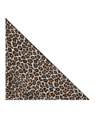 Leopard print pattern on a white background