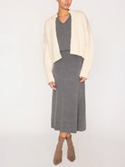 Brochu Walker grey wool sweater dress 