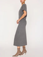 Brochu Walker grey wool sweater dress 