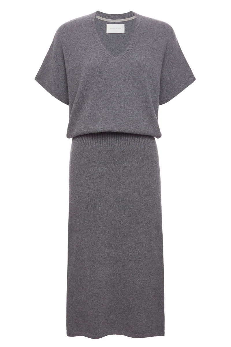 Brochu Walker grey wool sweater dress 