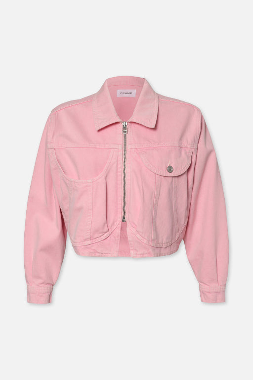 Heart Jacket Washed Dusty Pink