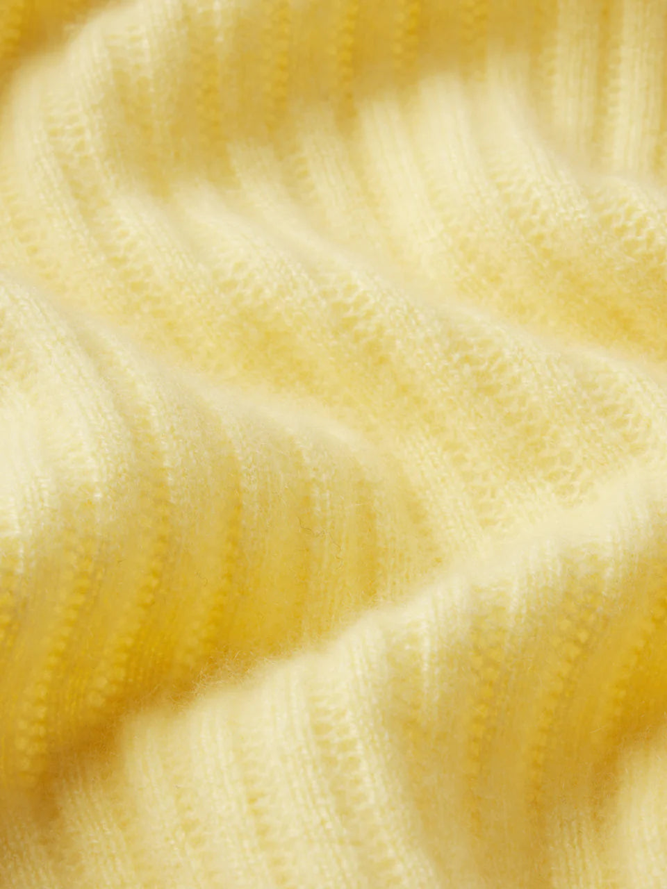 Close-up of yellow textured fabric