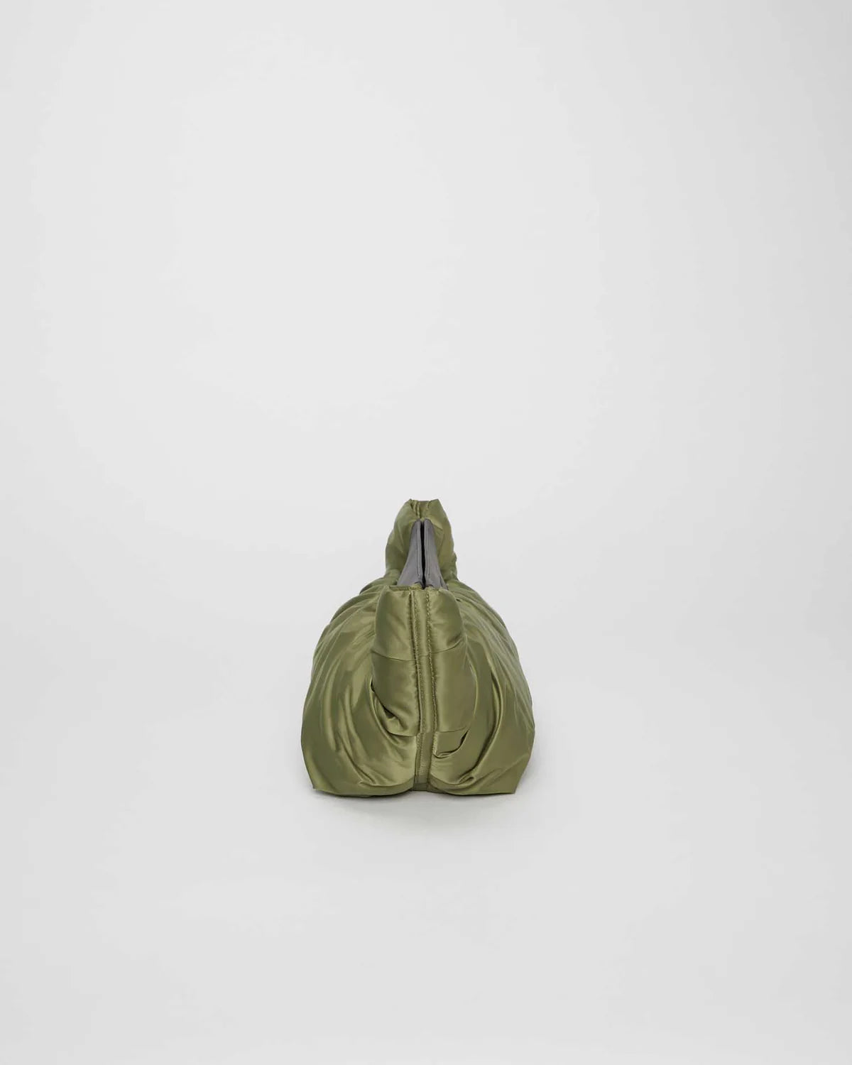 Green leather wallet on a white background