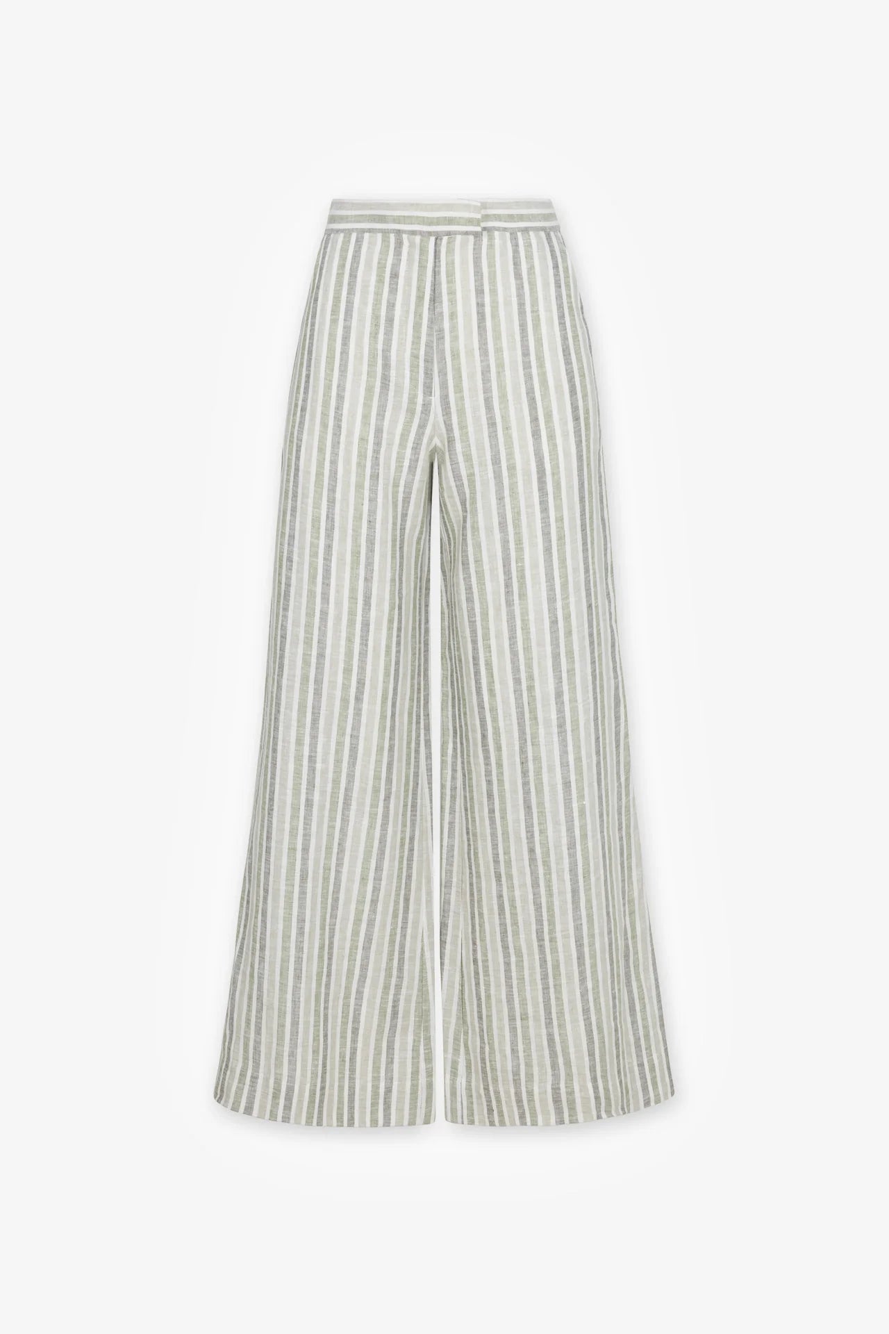 Striped pants on a white background
