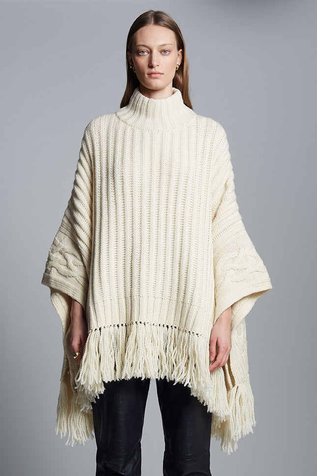 Hanni Poncho in Ivory – Threads Hanni Poncho in Ivory – Threads