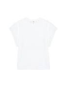 White t-shirt on a white background