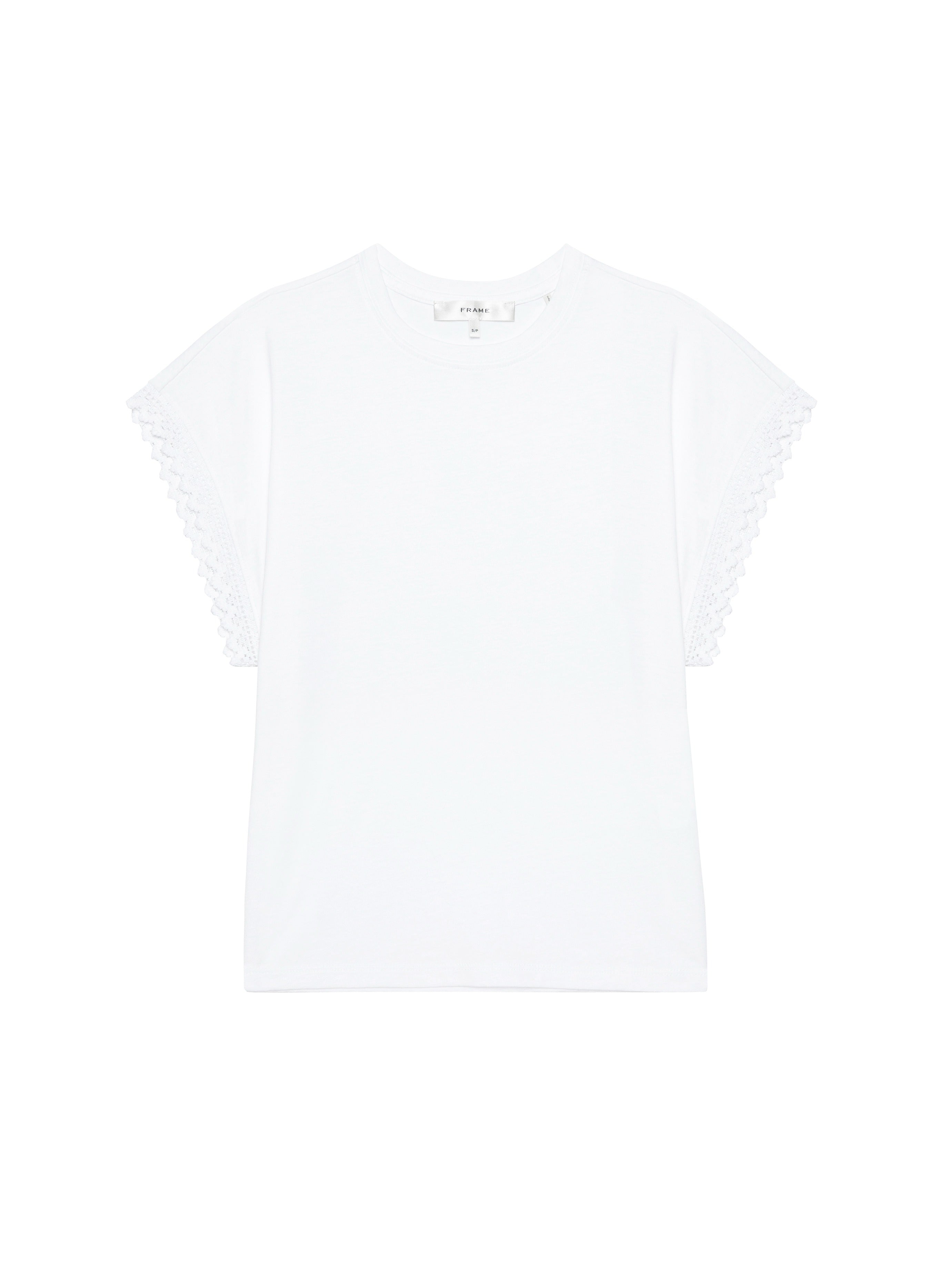 White t-shirt on a white background