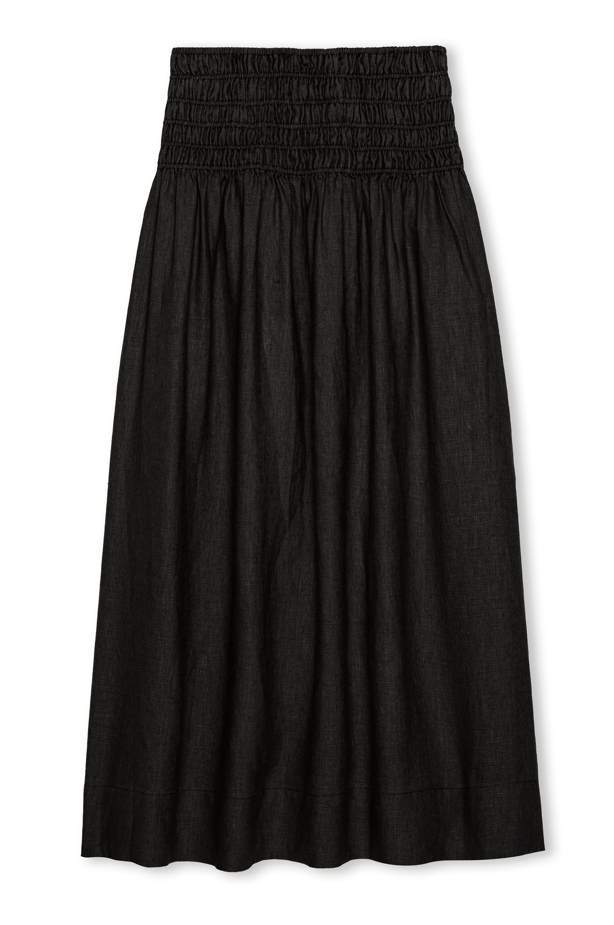 Black skirt on a white background