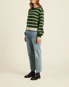 Ryann Sweater Green Stripe