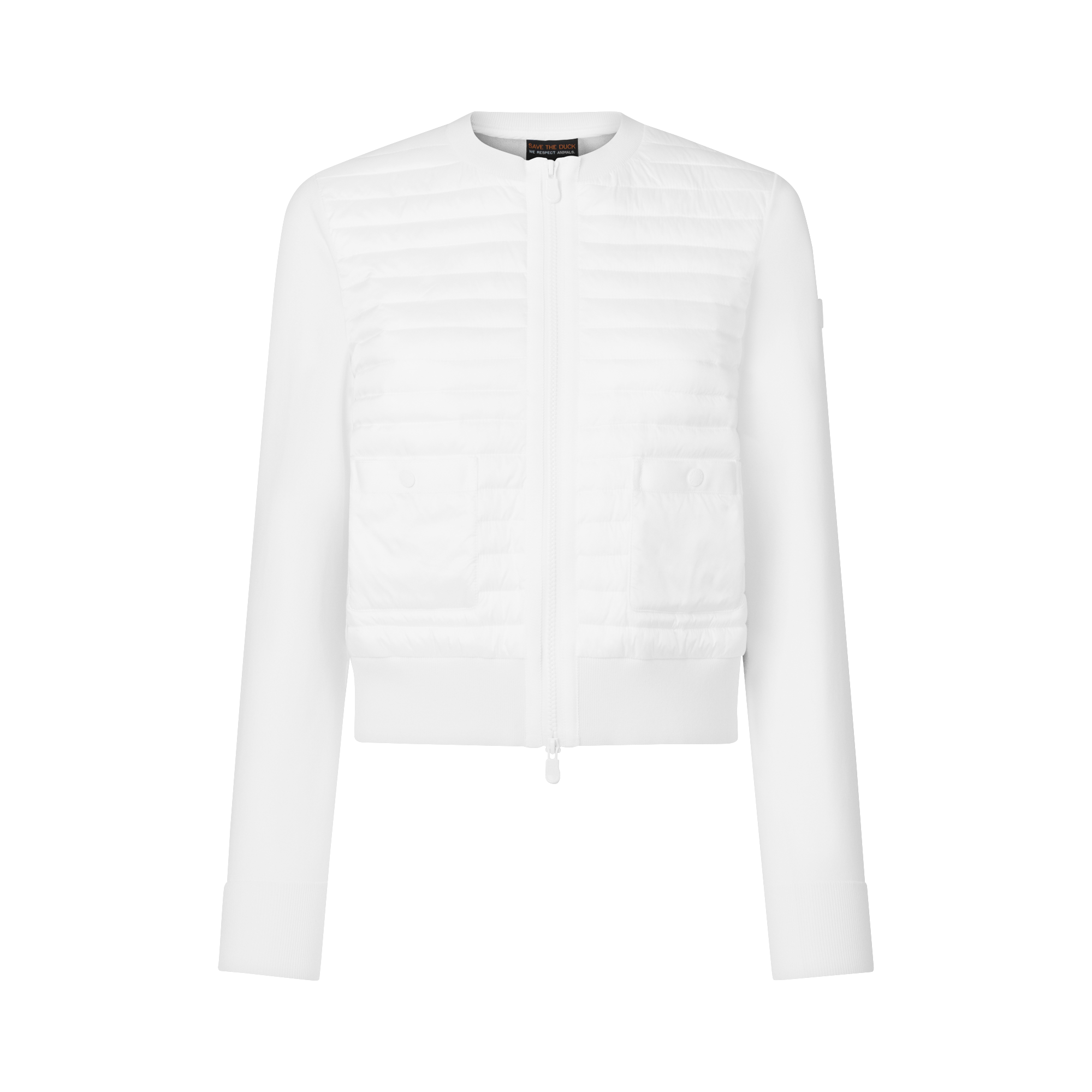 White long-sleeve shirt on a white background