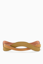Ulla Johnson Wave Belt-Olive Colorblock