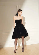 Veronica Dress Black Velvet Cara Cara